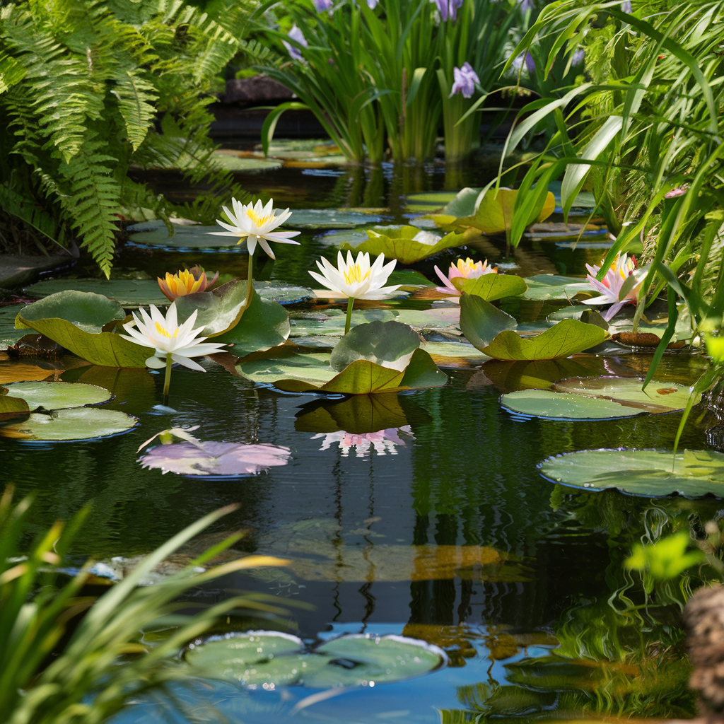Arrosage de plantes au coucher du soleil
